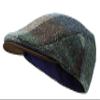 Borges & Scott The Sloan Patchwork - Irish Tweed and Nubuck Leather Flat Cap - Small view 1