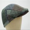 Borges & Scott The Sloan Patchwork - Irish Tweed and Nubuck Leather Flat Cap - X-Large view 2