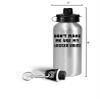 Art by Chelsydale Gifts for Logger Water Bottle Tumbler Portable Drinkware - Timber Cutter Catty River Hog Tree Log Wood Logging Men Women Funny Cute Gag Appreciation Idea - Dont Make Me Use My Voice view 3