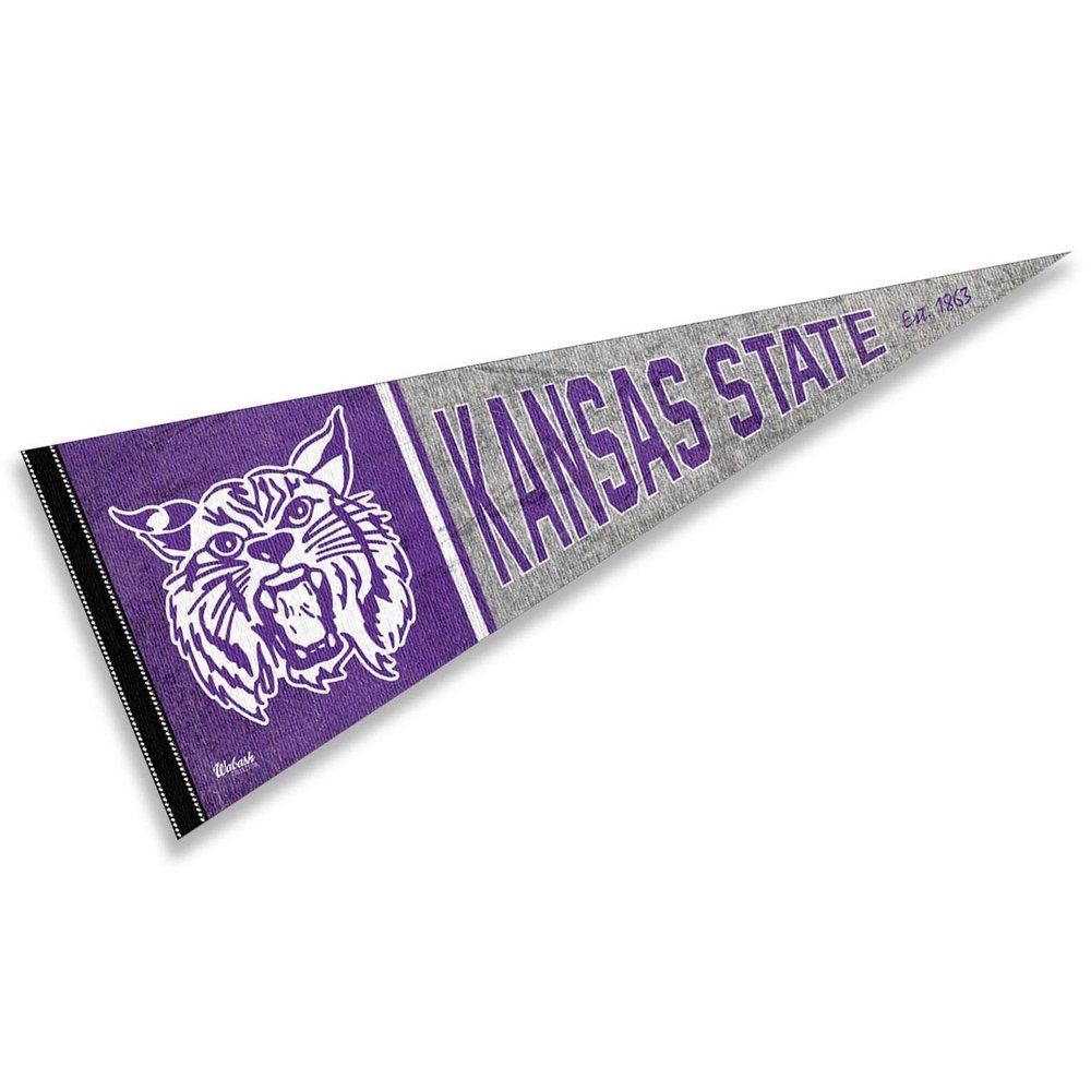 Kansas State Wildcats Pennant Throwback Vintage Banner