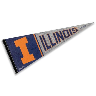 Illinois Fighting Illini Pennant Throwback Vintage Banner