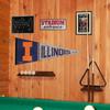 Illinois Fighting Illini Pennant Throwback Vintage Banner view 2