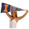 Illinois Fighting Illini Pennant Throwback Vintage Banner view 4