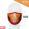 Marvels Ironman Gathered Face Cover - Kids view 3