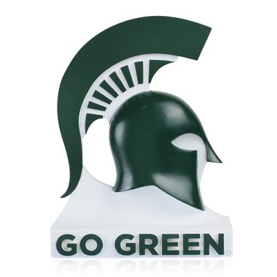 College Bronze Michigan State Spartans MSU Figurine Decor for Home, Office and Kitchen