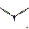 HILASON Western Horse Headstall Breast Collar Set American Leather Black | Tack for Horses view 3
