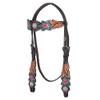 HILASON Western Horse Headstall Breast Collar Set American Leather Floral | Tack for Horses view 2