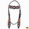 HILASON Western Horse Headstall Breast Collar Set American Leather Floral | Tack for Horses view 4