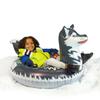 SNOWCANDY Animal Inflatable Snow Sled, Multiple Animal Styles (Winter Siberian Husky Inflatable Snow Sled & Pool Beach Floaty) view 2