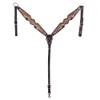 HILASON Western Horse Breast Collar American Leather Sunflower | for Horses