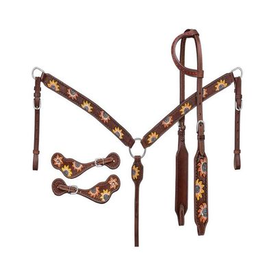 Tough 1 Sunflower 3-Piece Tack Set