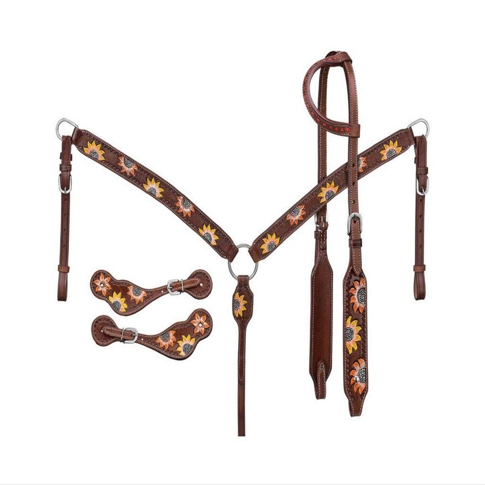 Tough 1 Sunflower 3-Piece Tack Set