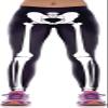 Aventy Skeleton Halloween Costume Leggings Bone Leg Black Spandex Halloween Tight Pants for Women (White, X-Large) view 1
