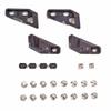 SPARK R&D Fixie Through-Mount Clips | Durable Reliable Lightweight Aluminum Easy-to-Install Splitboard Fixie Clips for Downhill Riding & Touring & All Mountain, Black view 1