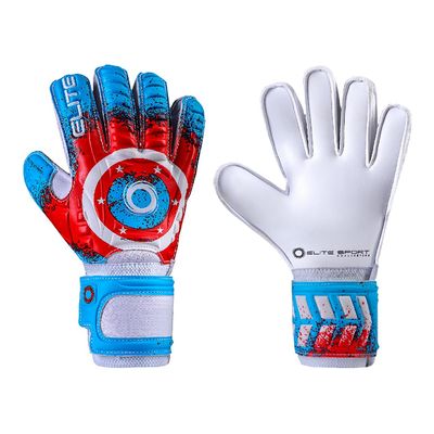 Elite Sport 2020 Stars Youth Goalkeeper Gloves - Red-White-Blue 6