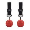 FITactic 3 Inches Groove Rock Climbing Solid Training Cannonball Bomb Power Pull Up Ball Hold Grips for Straps for Finger, Forearm, Biceps, Back Muscles, Sports, Race (2 Balls, Red Groove 3 Inches) view 1