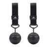 FITactic 3 Inches Groove Rock Climbing Solid Training Cannonball Bomb Power Pull Up Ball Hold Grips for Straps for Finger, Forearm, Biceps, Back Muscles, Sports, Race (2 Balls, Black Groove 3") view 1