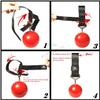 FITactic 3 Inches Groove Rock Climbing Solid Training Cannonball Bomb Power Pull Up Ball Hold Grips for Straps for Finger, Forearm, Biceps, Back Muscles, Sports, Race (2 Balls, Black Groove 3") view 3