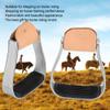 Dioche 2pcs Horse Stirrups, Aluminum Saddle Stirrups for Western with Tack Overshoe Design, Overshoe Safety Horse Stirrup with Rubber Anti-Slip Foot Mat view 2