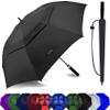 Baraida Golf Umbrella Large 62/68/72 Inch, Extra Large Oversize Double Canopy Vented Windproof Waterproof Umbrella, Automatic Open Golf Umbrella for Men and Women and Family.(62 Inch,Black) view 1