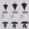 Baraida Golf Umbrella Large 62/68/72 Inch, Extra Large Oversize Double Canopy Vented Windproof Waterproof Umbrella, Automatic Open Golf Umbrella for Men and Women and Family.(62 Inch,Black) view 2