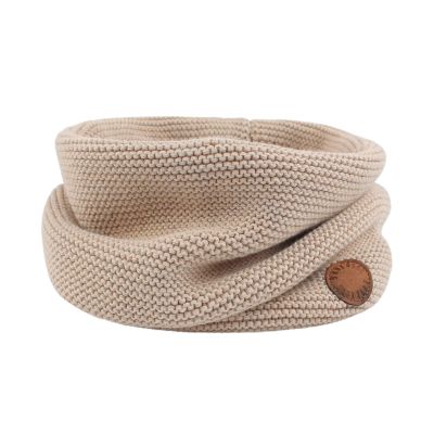 Bamery Winter Baby Boys Scarf Cotton Girls Neck Warmer Autumn Warm Knitted Scarves for Toddler Kids (Beige)