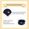 Bamery Winter Baby Boys Scarf Cotton Girls Neck Warmer Autumn Warm Knitted Scarves for Toddler Kids (Navy) view 3