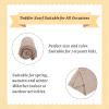 Bamery Winter Baby Boys Scarf Cotton Girls Neck Warmer Autumn Warm Knitted Scarves for Toddler Kids (Beige+Pink) view 2