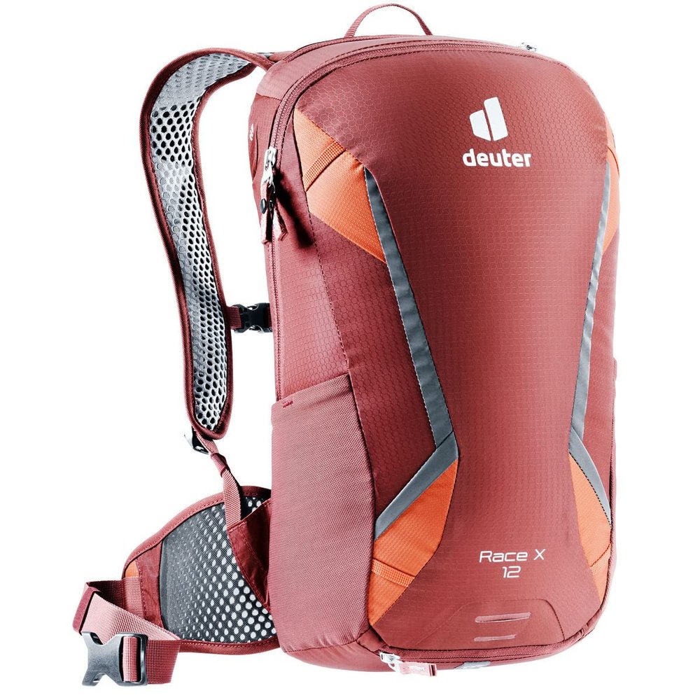 deuter Unisex Adult's Race X Bicycle Backpack, Redwood Pepper, 12 l