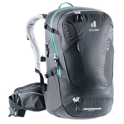 deuter Women's Trans Alpine 28 SL Bicycle Backpack, Black, 28l