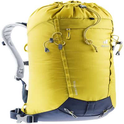 Deuter Guide Lite 22 SL - Womens Lightweight Endurance Alpine Backpack for Expedition, Mountain Climbing, and Ski Tours - Greencurry-Navy
