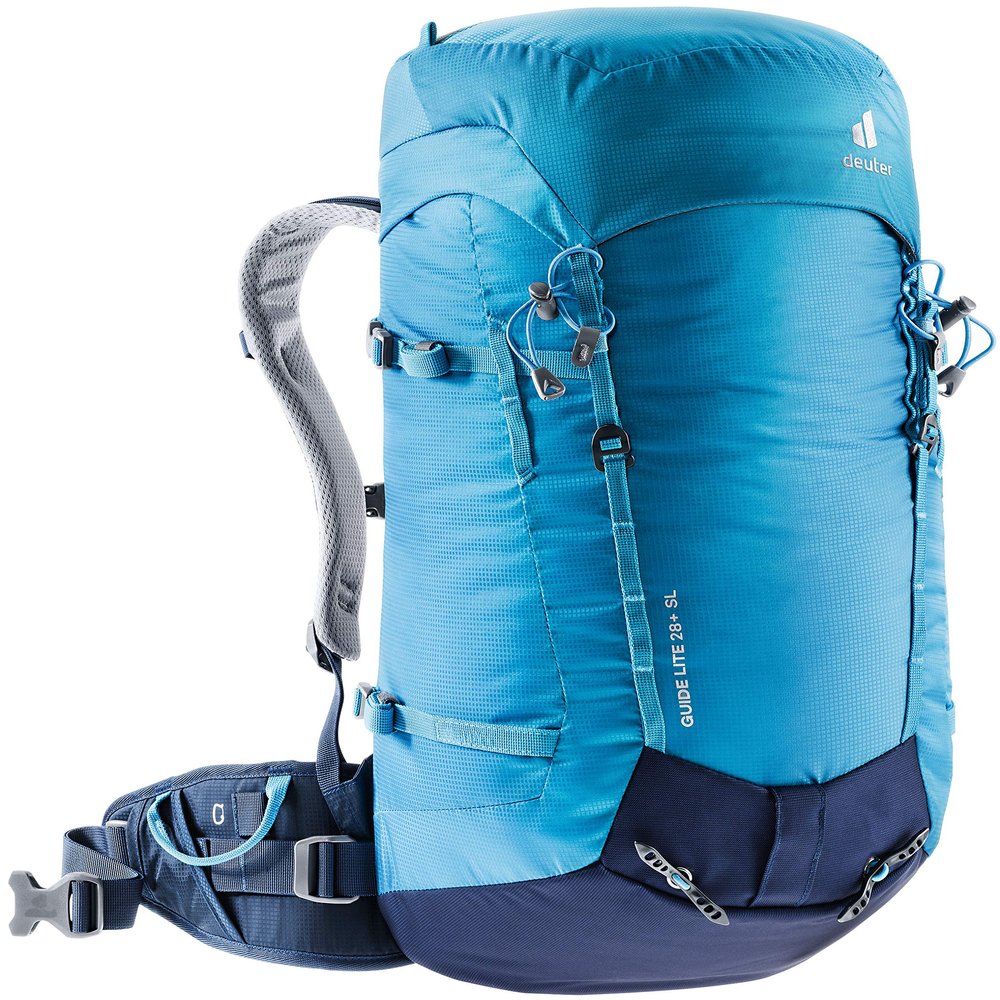Deuter Guide Lite 28+ SL - Womens Lightweight and Comfortable Alpine Backpack for Expedition, Mountain Climbing, and Ski Tours - Azure-Navy