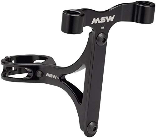 MSW | Seltzer Mount | CO2 and Bottle Cage Holder | 31.6mm Clamp | Black