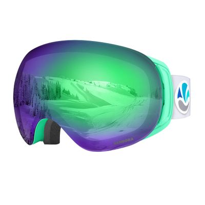 VANRORA Ski Goggles, Snowboard Goggles - Frameless Interchangeable Lens, Anti Fog and 100% UV Protection for Men & Women