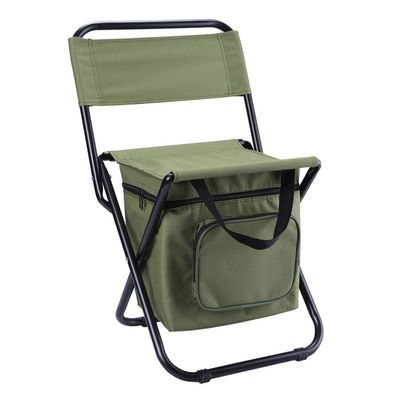 BESPORTBLE Folding Fishing Chairs Storage Portable Camping Chairs Insulated Backrest Oxford Fabric Durable