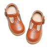 Otter MOMO Toddler Little Girls Oxford Shoes Mary Jane Flat T-Strap School Uniform Party Brown Dress Shoes Size 10 view 1