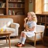 Otter MOMO Toddler Little Girls Oxford Shoes Mary Jane Flat T-Strap School Uniform Party Brown Dress Shoes Size 10 view 3