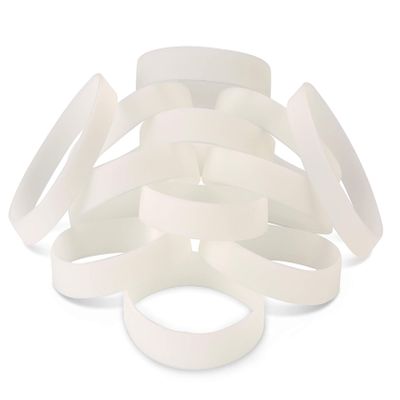 12 Pack Light Up Luminous Silicone Wristbands for Running Sports Glow Wrist Band Rubber Bracelet Customize