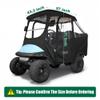 10L0L Golf Cart Enclosure for 4 Passengers Club Car Precedent - 57'' Roof Fit, Waterproof Transparent Driving Cover with Security Side Mirror Openings, Black - Fits 4 Seater view 4