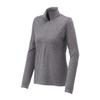 SPORT-TEK Women's Exchange 1.5 Long Sleeve Half Zip Grey Heather view 1