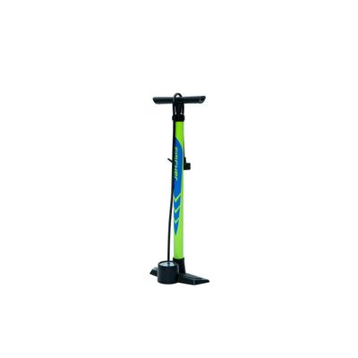 FISCHER Standpumpe Volume Plus | speziell fr City-, Trekking-Rder und MTBs | 5,5 Bar | fester Standfu | groer Manometer