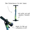 FISCHER Standpumpe Volume Plus | speziell fr City-, Trekking-Rder und MTBs | 5,5 Bar | fester Standfu | groer Manometer view 2