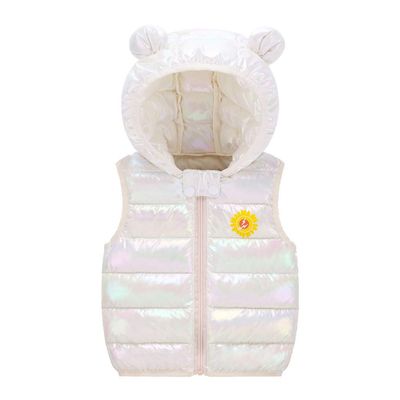 Moonker Infant Baby Fleece Winter Coat Vest,Toddler Girls Warm Cartoon Windproof Hoodie Outwear Waistcoat Outfits Clothes White