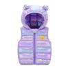 Moonker Infant Baby Fleece Winter Coat Vest,Toddler Girls Warm Cartoon Windproof Hoodie Outwear Waistcoat Outfits Clothes Purple view 1
