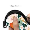 ZAXMEY Sunglasses Soft Case with Carabiner Ultra Light Neoprene Zipper Glasses Case, White Marble view 4