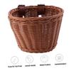 BESPORTBLE Girls Bike Bike Basket Wicker Front Handlebar for Outdoor Cycling Riding Accessories view 2