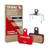 TOP BRAKE Disc Road Bike Brake Pads for SRAM Level Ultimate/Force,RED AXS and XC MTB Brake Set | Road Bike, Gravel, MTB | Ceramic Compound, Silent Option, Performance Version, Red view 1