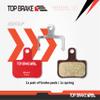 TOP BRAKE Disc Road Bike Brake Pads for SRAM Level Ultimate/Force,RED AXS and XC MTB Brake Set | Road Bike, Gravel, MTB | Ceramic Compound, Silent Option, Performance Version, Red view 4