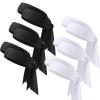12 Pieces Headband Hair Band Unisex Dry Head Tie for Sports - Basketball, Running, Tennis, Karate, Athletics (Black, White) view 1