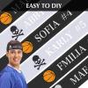 12 Pieces Headband Hair Band Unisex Dry Head Tie for Sports - Basketball, Running, Tennis, Karate, Athletics (Black, White) view 3